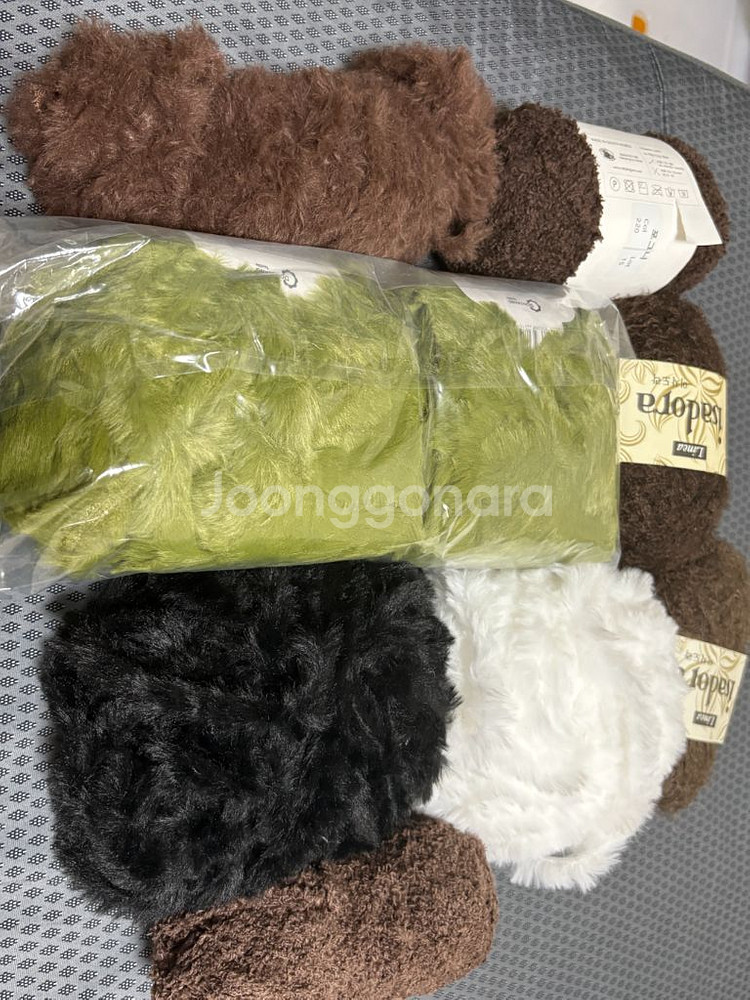 겨울가을 뜨개질 실 일괄 (수면사, 밍크털실)--0