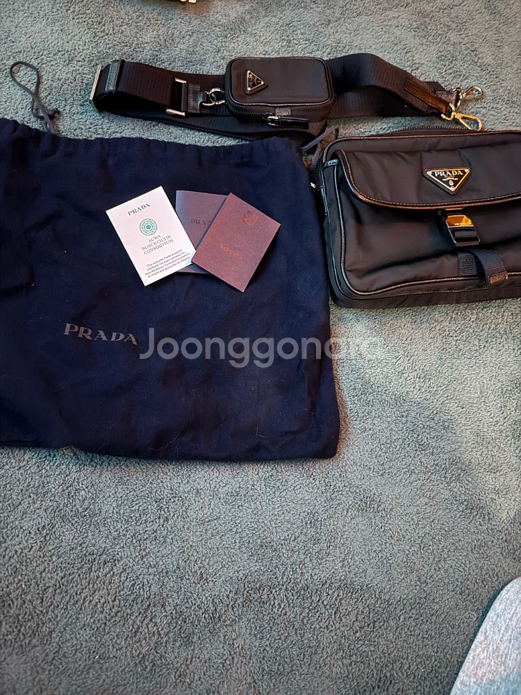 프라다 테수토 호보백 남성용 판매.--0