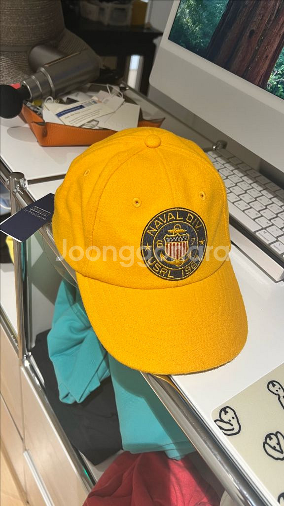 폴로 랄프로렌 USRL 옐로우 볼캡 새상품--0