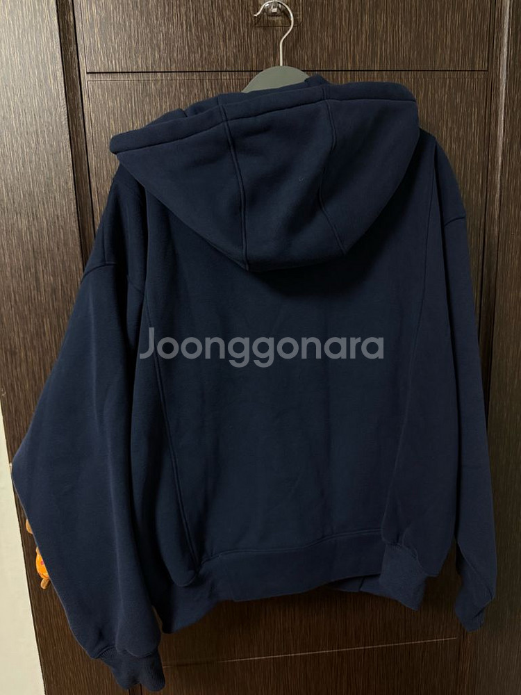 (마지막가격) 누아르나인 25fw 신상 남여공용 투웨이 후드 집업 네이비--5