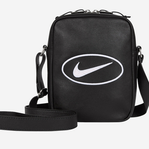 슈프림 x 나이키 레더 숄더백 블랙