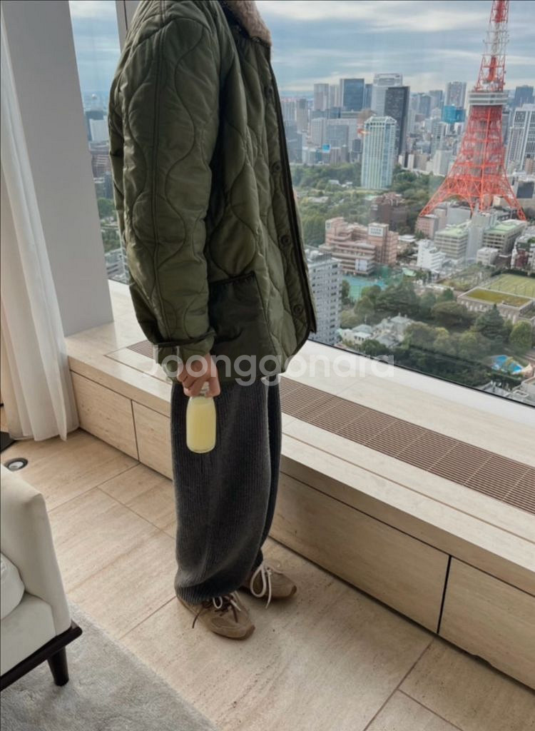 위꼬모 밀리터리 패딩(숏)--1