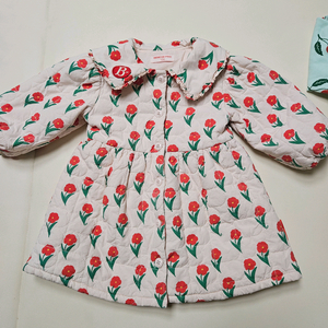 베베드피노 퀼팅 점퍼 겸 원피스 100(반값택포)