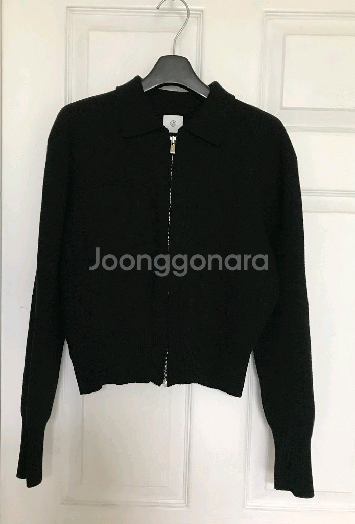 유메르 니드 카라 니트 자켓 블랙--7