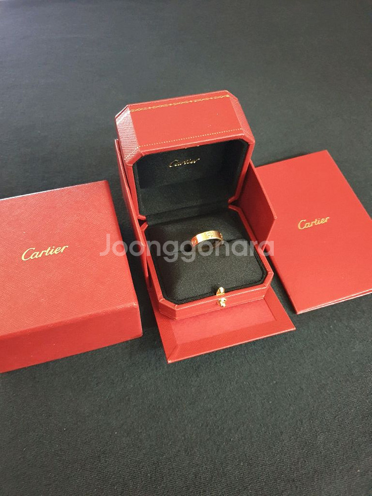 까르띠에 러브링 클래식 정품 옐로우골드 러브반지--2