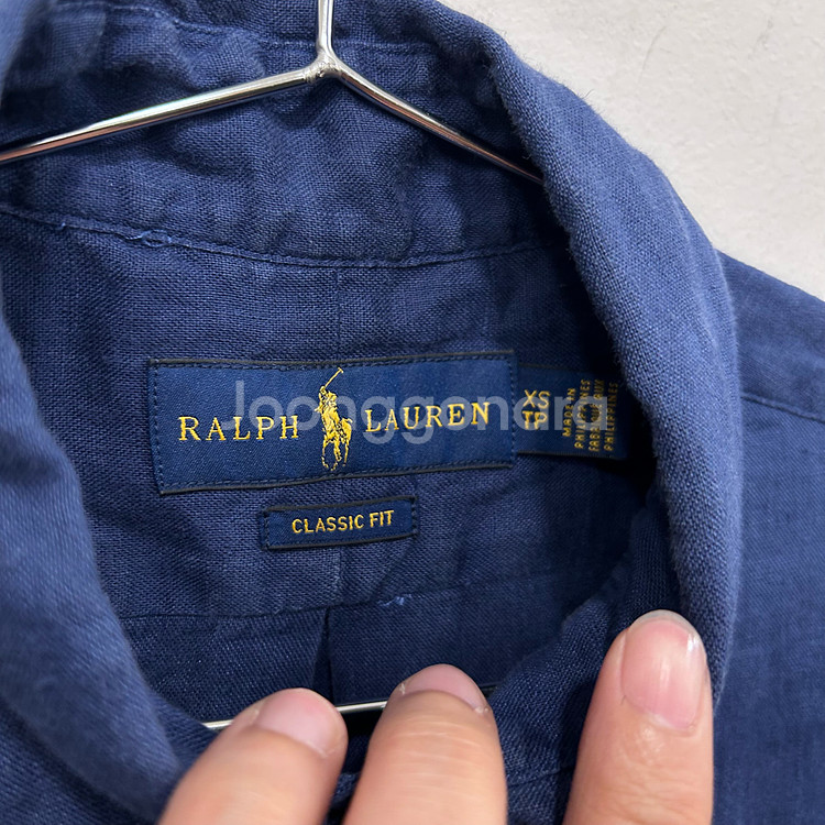 폴로 랄프로렌 클래식핏 스몰포니 린넨셔츠--2