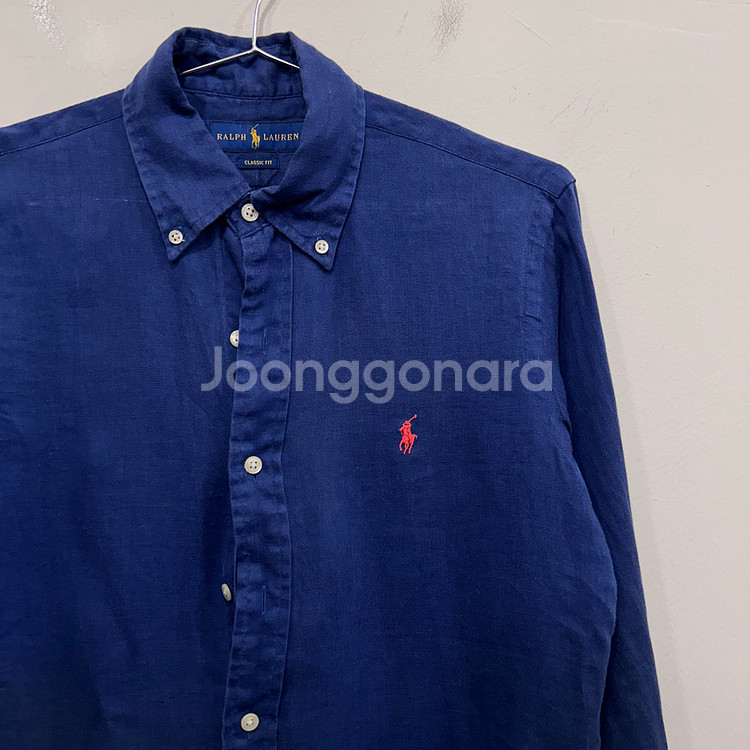 폴로 랄프로렌 클래식핏 스몰포니 린넨셔츠--0