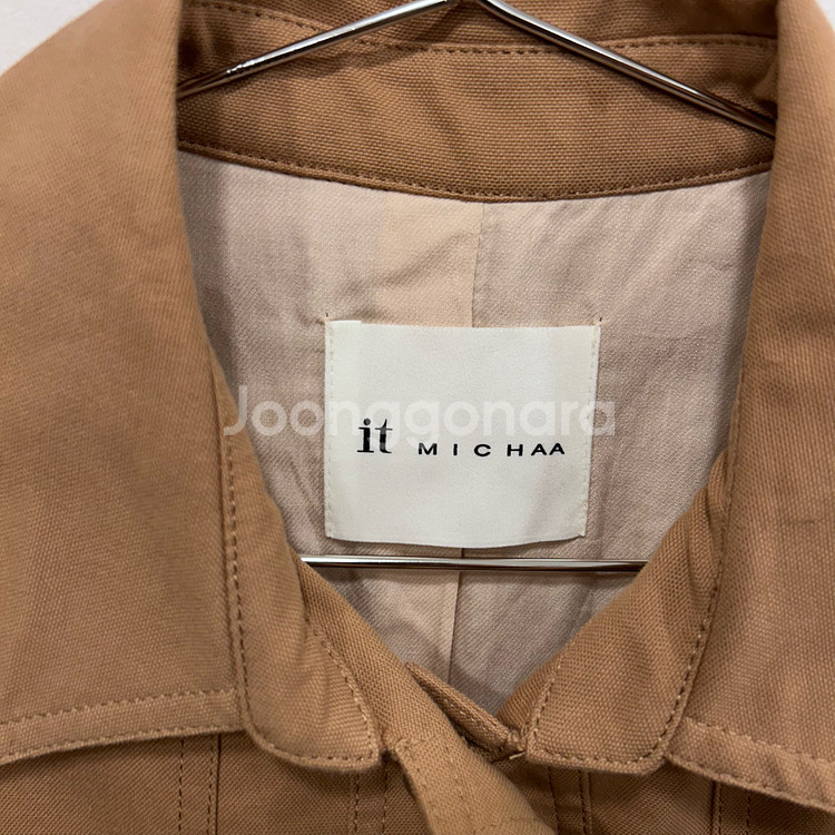 it MICHAA 체스트포켓 벨티드 코튼 헌팅자켓--2