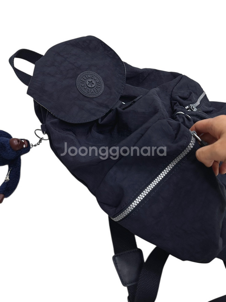 키플링 복조리 백팩 다크퍼플--5