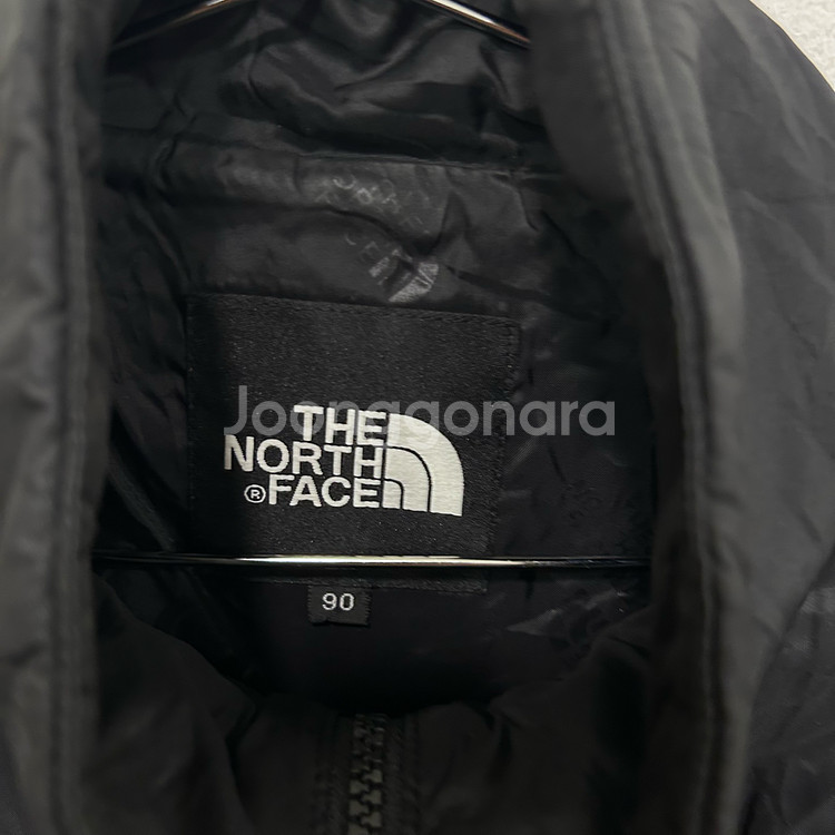 노스페이스 스몰로고 퀼팅 하이넥 경량 패딩--2