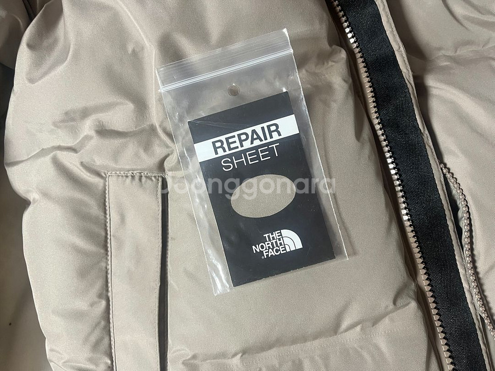 노스페이스 고어 눕시 다운 자켓 베이지 XS--4