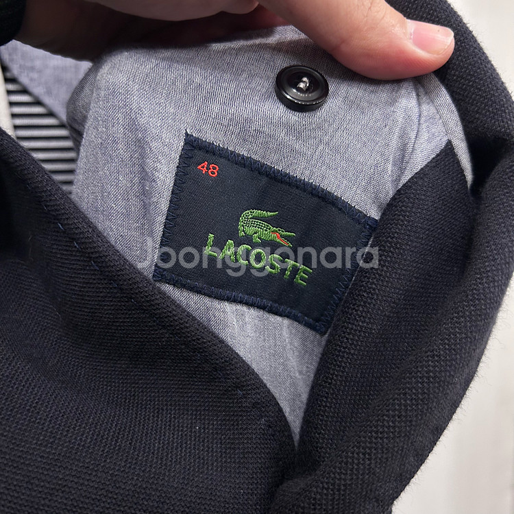 라코스테 스티치 투버튼 헤비 코튼 블레이져--2