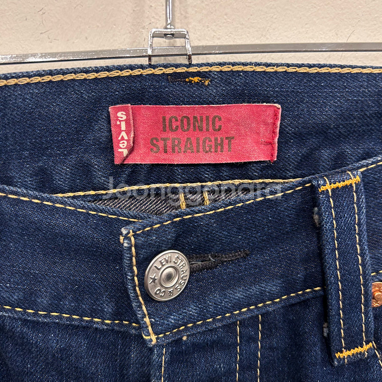 리바이스 아이코닉 TYPE1 진청 데님팬츠--2
