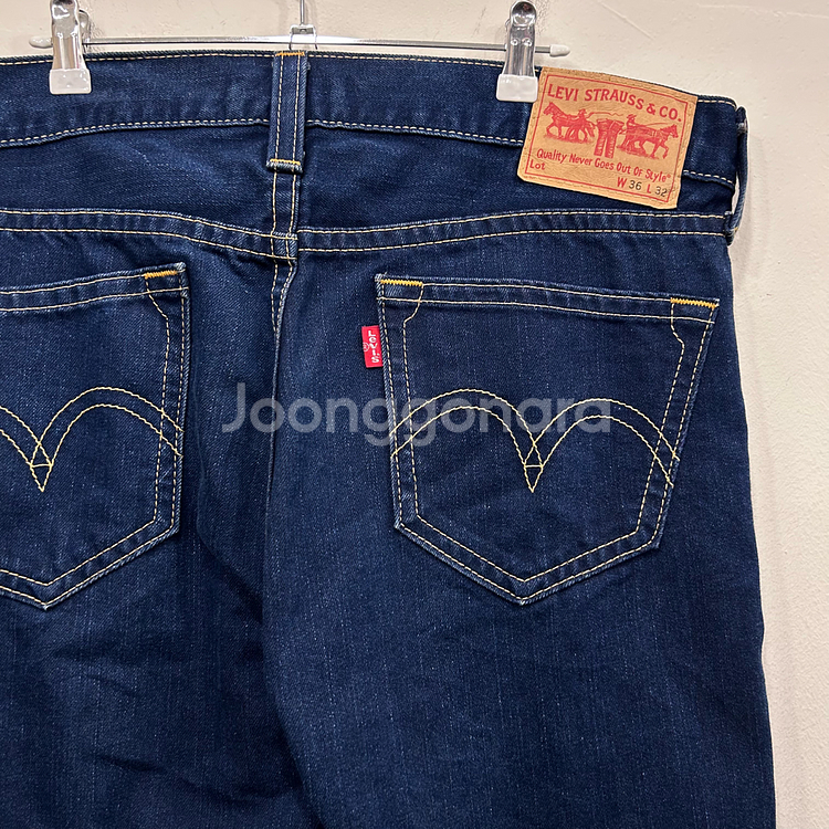 리바이스 아이코닉 TYPE1 진청 데님팬츠--0