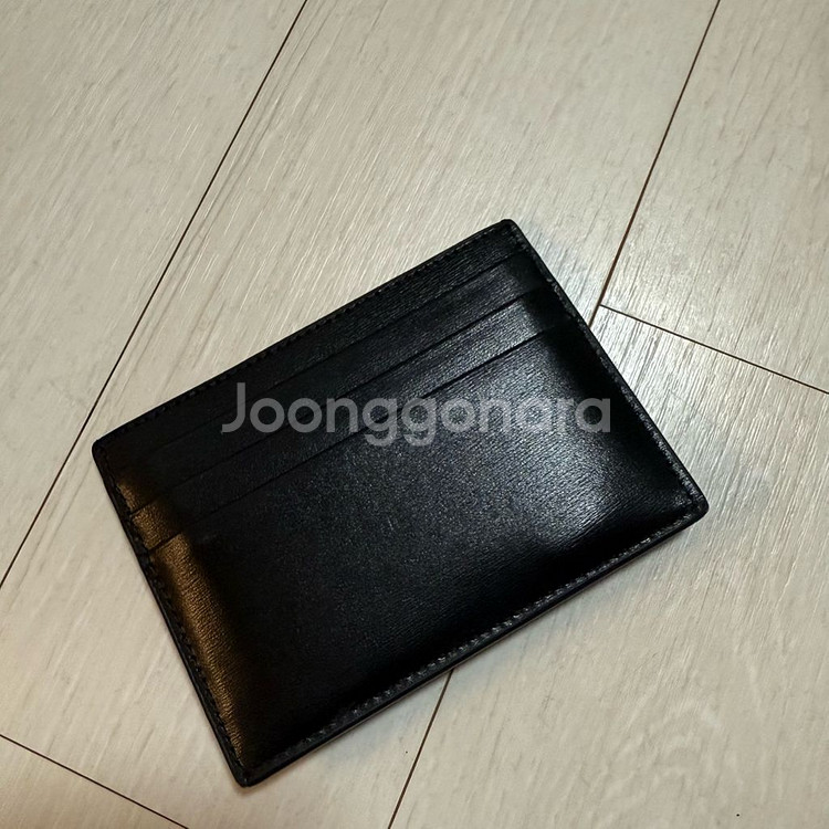 셀린느 트리옹프 카드지갑 검정 금장 풀박 깨끗--4