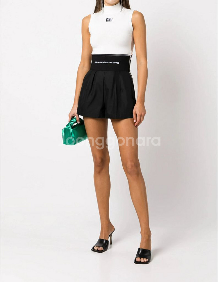 알렉산더왕 로고 밴드 사파리 쇼츠 2--0