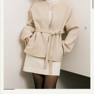 sie 아델 핸드메이드코트 24fw 크림