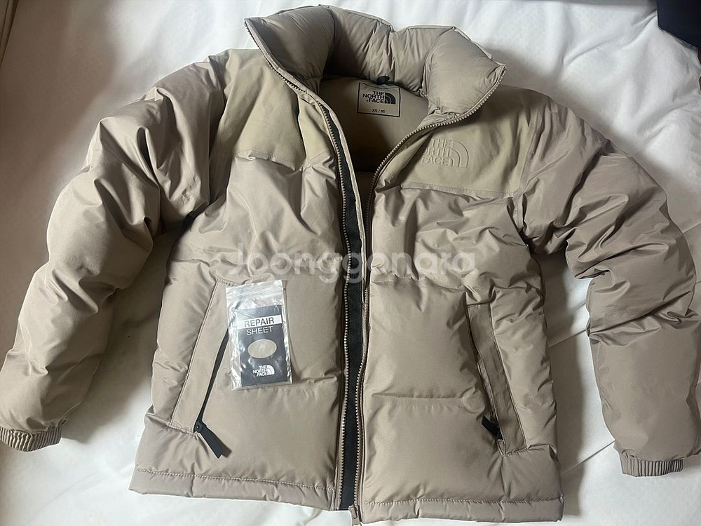 노스페이스 고어 눕시 다운 자켓 베이지 XS--5