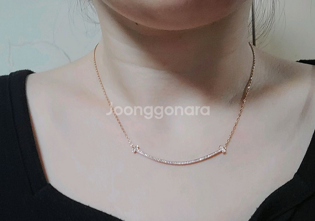 14k핑크골드 목걸이--0