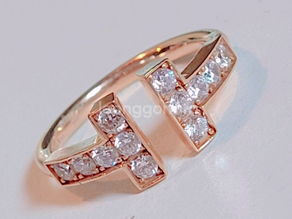 14k핑크골드 반지--0