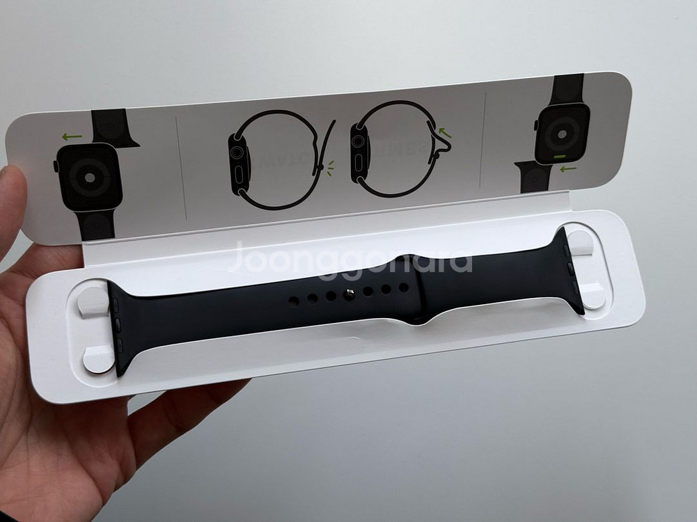 애플워치 에르메스 42/44/45mm 스포츠밴드 누아르--5