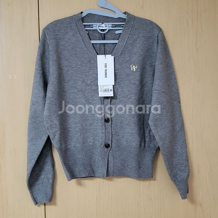 택달린새상품) 제너럴아이디어 에센셜 가디건 그레이m--2