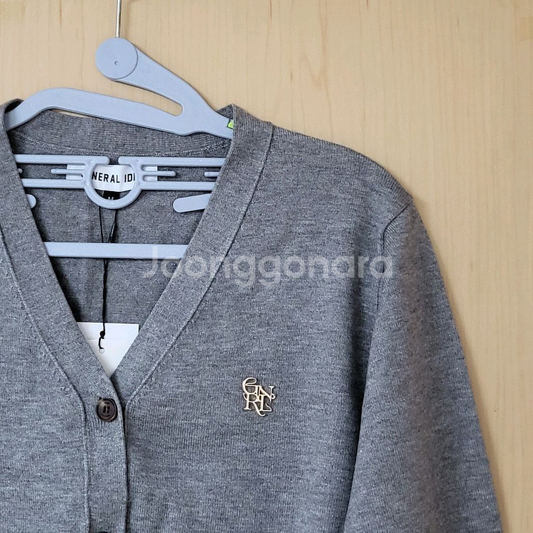 택달린새상품) 제너럴아이디어 에센셜 가디건 그레이m--3