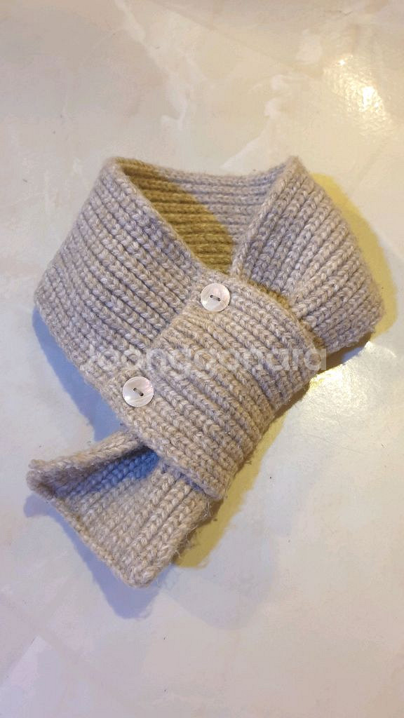 핸드메이드 니트 네키 목도리--0