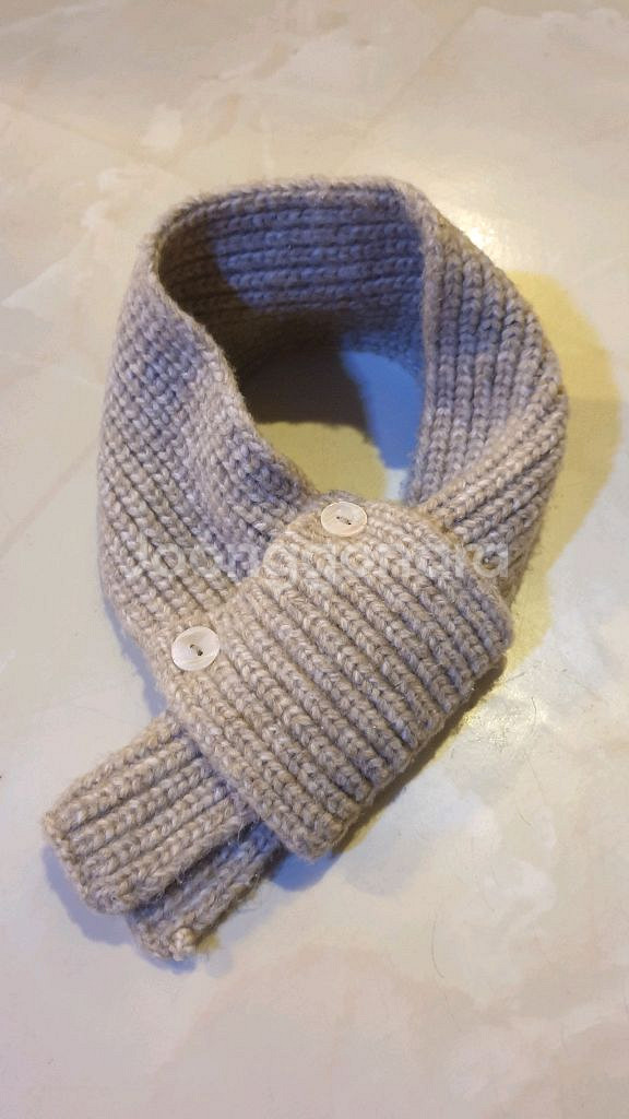 핸드메이드 니트 네키 목도리--6