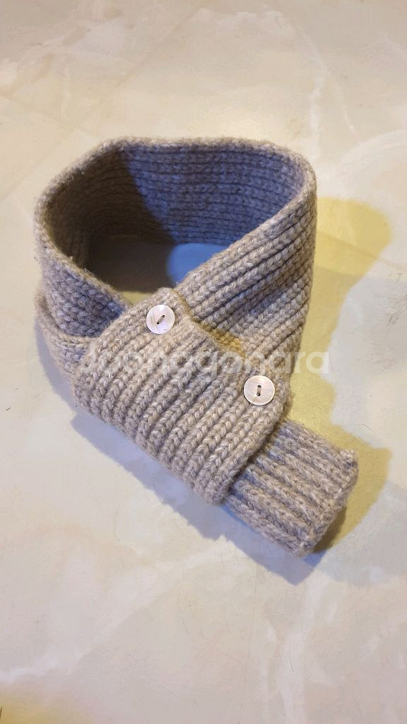 핸드메이드 니트 네키 목도리--8