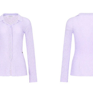 라벤더 니트 가디건 free