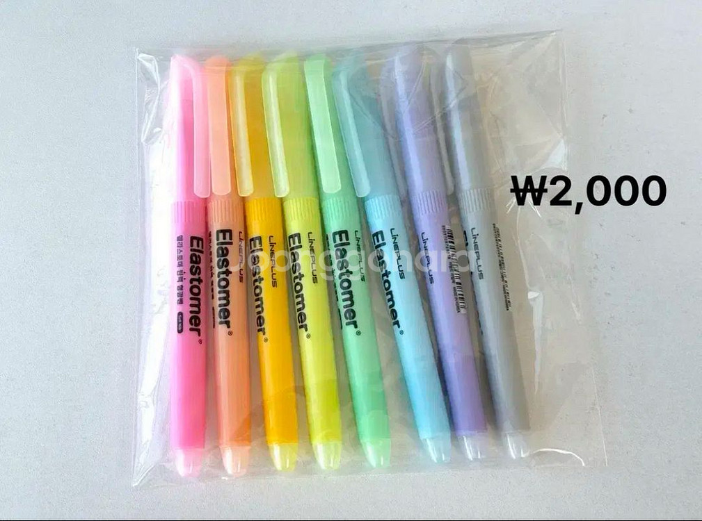 형광펜 8색 세트--0