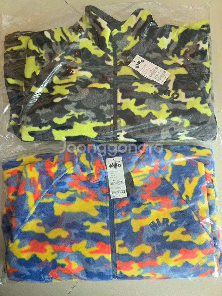 10%할인가)히로 윈터 패턴 플리스 집업 160 그레이 블루--0