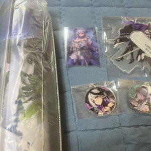 앵커패닉 굿즈세트 장패드 홀로카드 아크릴스탠드 배지