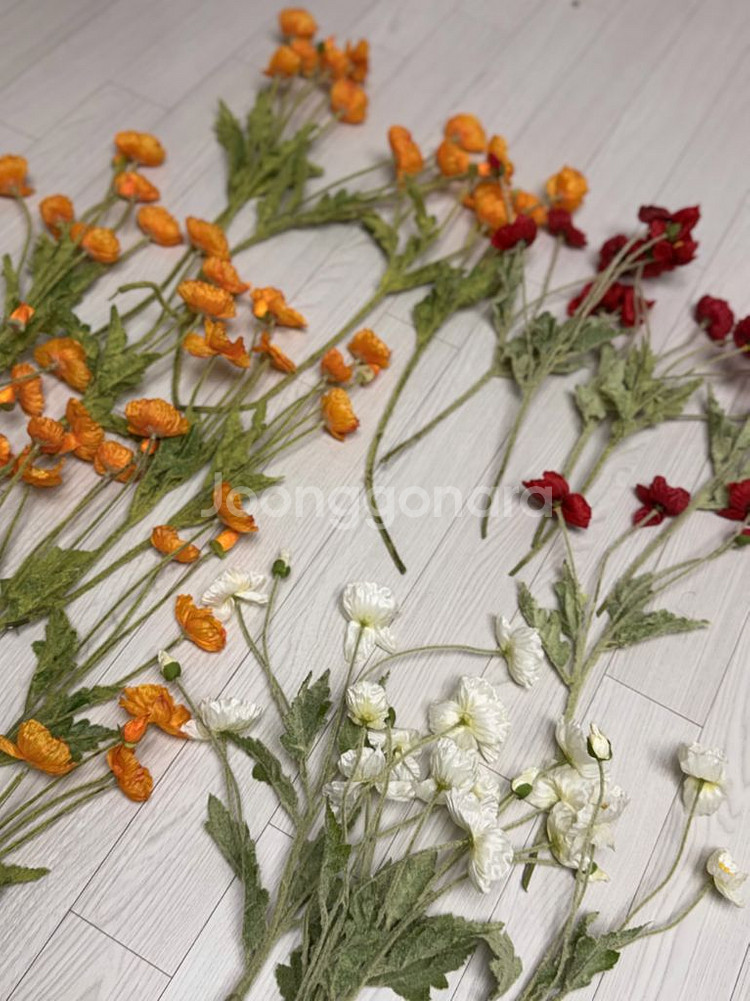 양귀비 조화 부쉬--0