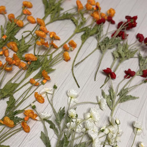 양귀비 조화 부쉬