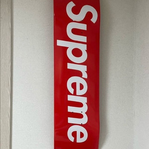 슈프림 언컷 박스로고 스케이트보드 덱 레드 - 22SS