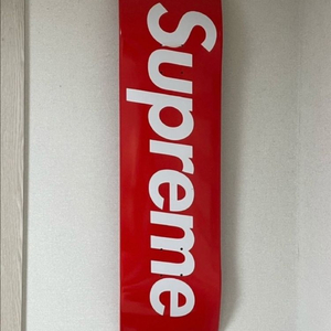 슈프림 언컷 박스로고 스케이트보드 덱 레드 - 22SS