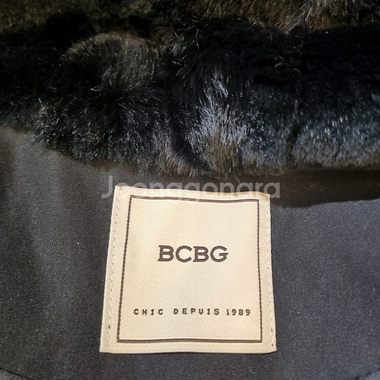 BCBG 블랙 후드 코트 점퍼--6