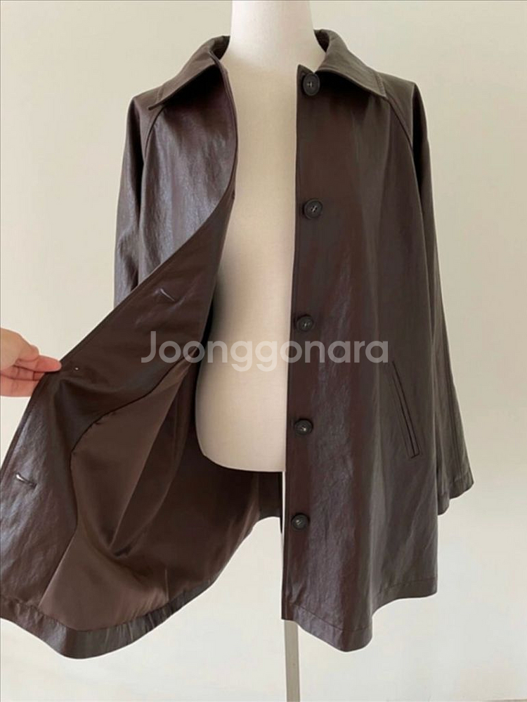 츄니토리 브라운 가죽자켓--2