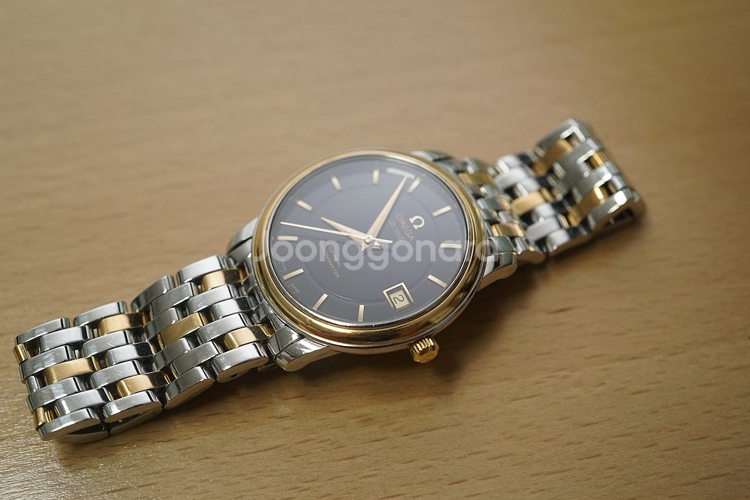 오메가 드빌 18k 콤비/모리스 라끄로와 문페이즈--2