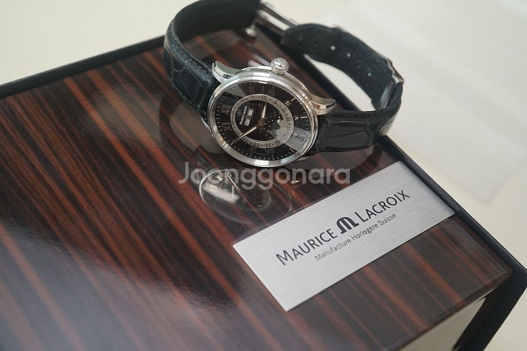 오메가 드빌 18k 콤비/모리스 라끄로와 문페이즈--9