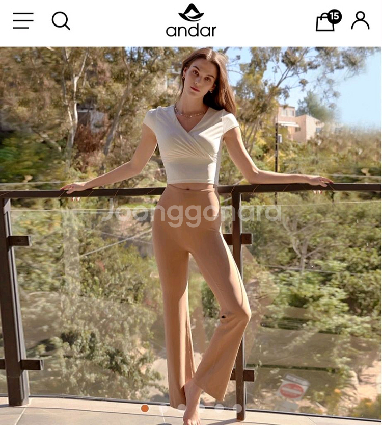 안다르 샤론부츠컷 레깅스 새상품--0