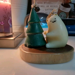 곰돌이 크리스마스 트리 캔들