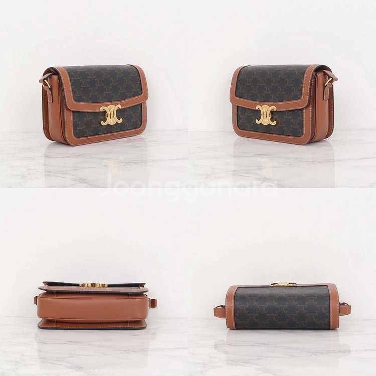 셀린느 트리오페 캔버스 미디움 숄더백 191242BZ4 04LU--3