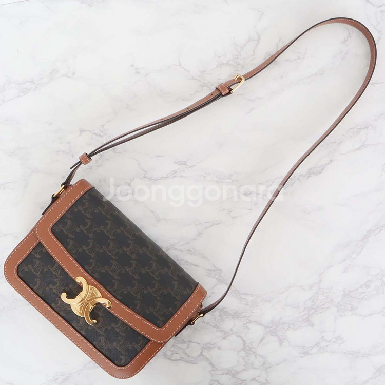 셀린느 트리오페 캔버스 미디움 숄더백 191242BZ4 04LU--6