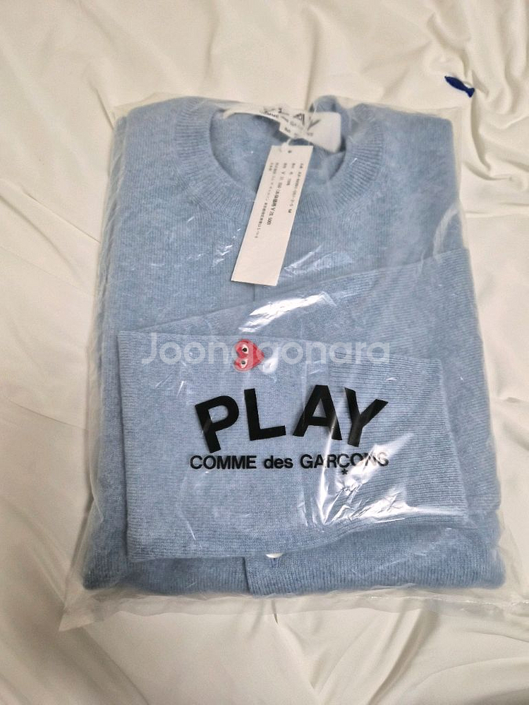 꼼데가르송 U넥 가디건 M--0