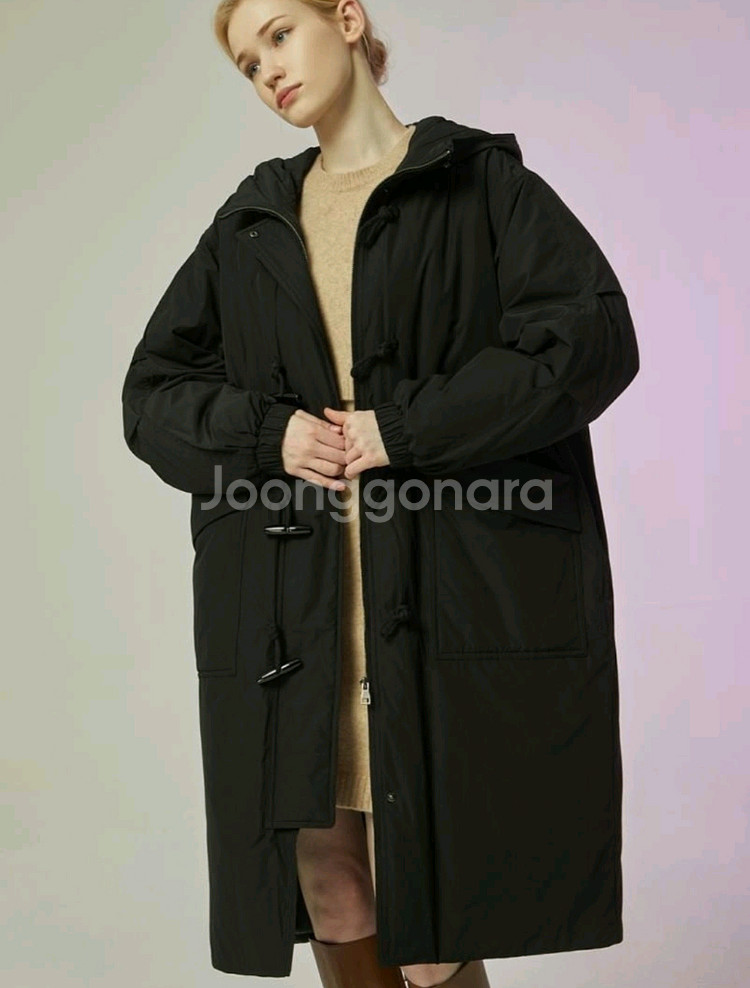 씨씨콜렉트 토글장식 후드 롱 구스다운 점퍼/55--1