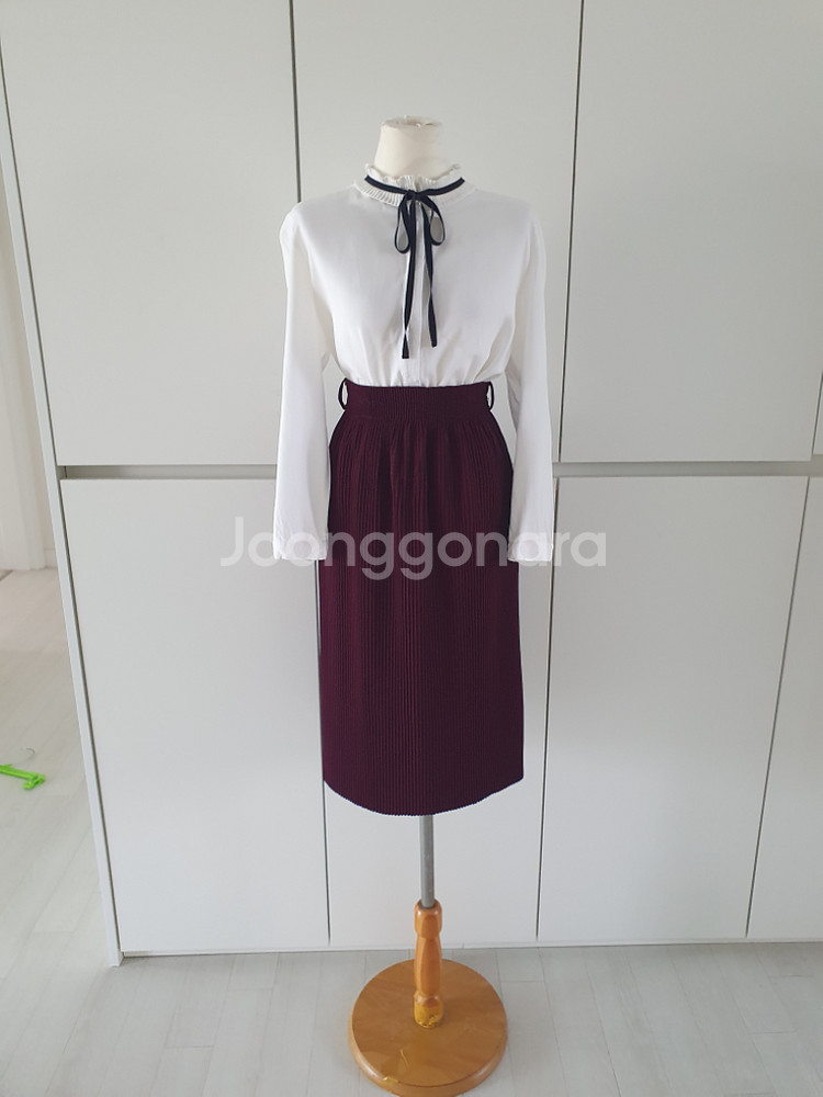 (새상품)봄, 가을 밴딩 주름 스커트 44~77--0