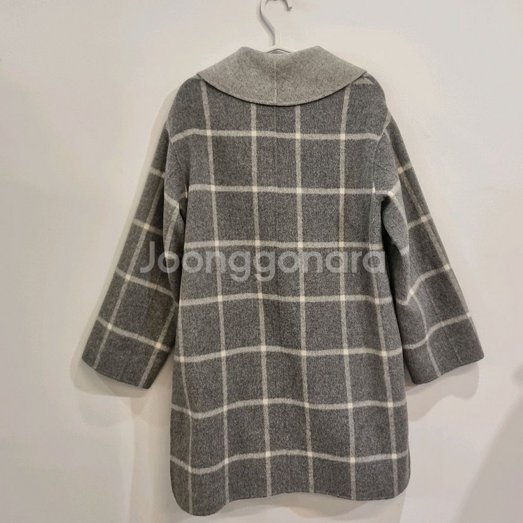 Theory 띠어리 숄 칼라 체크 코트 S--2